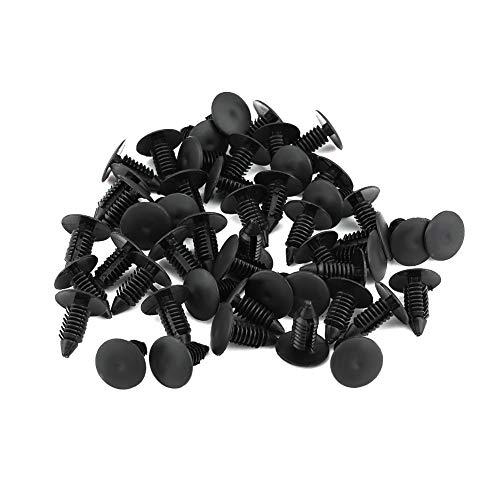 Push Pin Clip Retainer, 50Scs Auto Bumper Plastic Rivet Fastener Retainer Trim Clips A133 Clips Plastic Black voor verschillende voertuigen