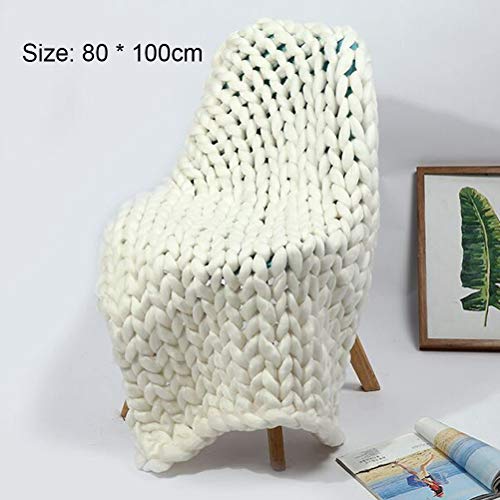 Chunky breide deken, wollen deken gebreide deken bedsprei gooi handgemaakte huisdier bed stoel bank super grote arm gebreide deken volumineuze huis decoratie