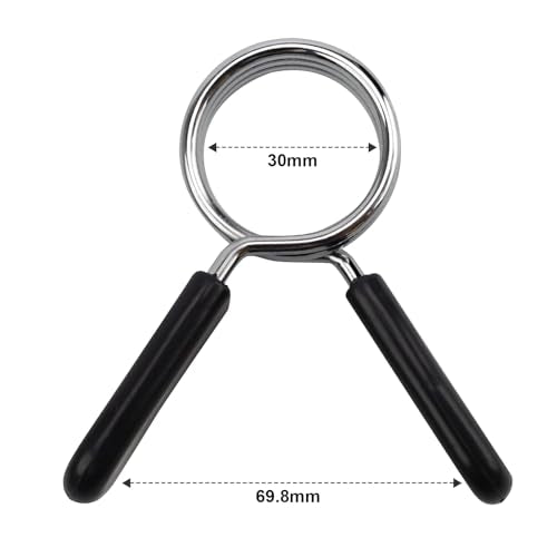 Verpakking van 4 Dumbbell sluitingen 30 mm ABS Spring Steel Dumbbell sluiting Kracht Sport Accessoires Spring Clips voor Barbell Training Training Gewichtheffen