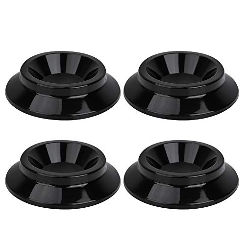 Meubilair Coakers, Ronde Meubilair Swing Cups, Piano Leg Vloerbeschermers met Klant Trusted Floor Pads voor Meubilair Benen en Meubilair Vloerbeschermers, Set van 4, Zwart
