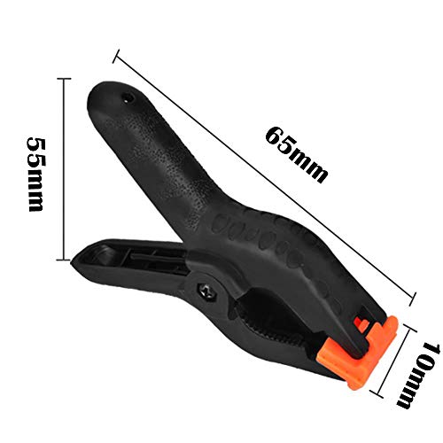 Verpakking van 20 Chiffon Spring Clips, 6,5 cm, Robuuste klem voor achtergrond, foto, studio, fotografie, Canvas, creatie of thuisgebruik (Maxillary 2.5cm) 4