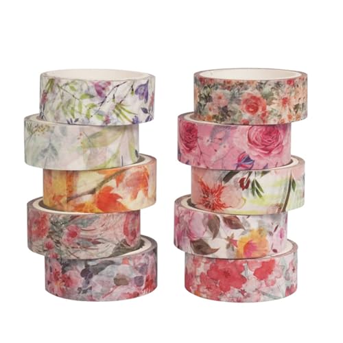 Zee 20 Rolls Washi Tape Set Washi Tape voor Bloem Masking voor DIY Art Craft Magazines Planner Album Wrapping