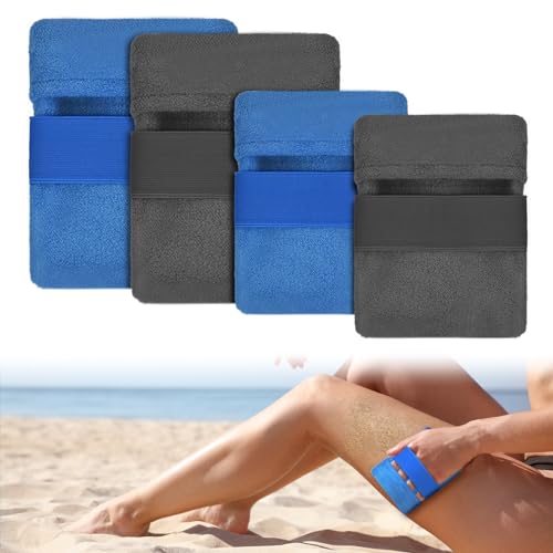 4 st. Zand Verwijderingszak voor strand, Portable Sand Screen, Zand Verwijderaar, Herbruikbare Zand Wipe Mitt Accessoires voor vakantie, Camping, Buiten Surfen, Zomer Strand Party