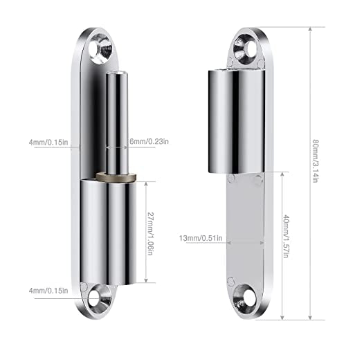 2 x gegalvaniseerde stalen scharnieren voor de Restauratie Deur en Venster Scharnieren voor deur Scharnieren voor deur Box Barn Window Fence Lengte 80mm 4