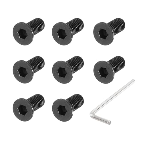Scooter Vaste Schroef, 8st Scooter Voorhoofd Schroef Metalen Vaste Schroefset Vervanging Schroefdriver Compatibel voor M365 elektrische Scooters, Zwart