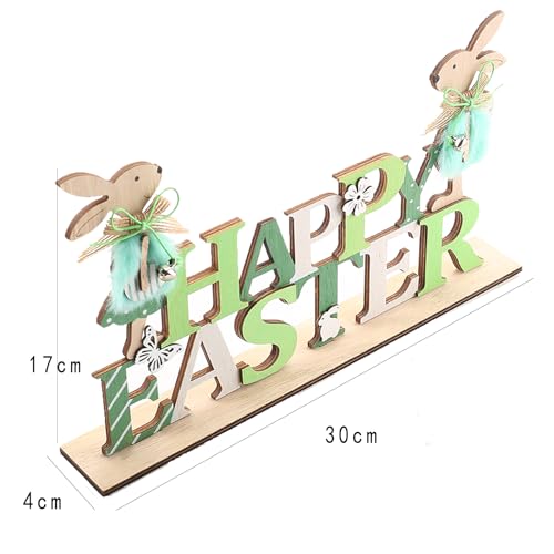 Houten Paasdecoratie Stand Pasen Konijn Houten Decoratie Pasen Decoratie Houten Konijn Decoratie Pasen Decoratie (Happy Pasen)