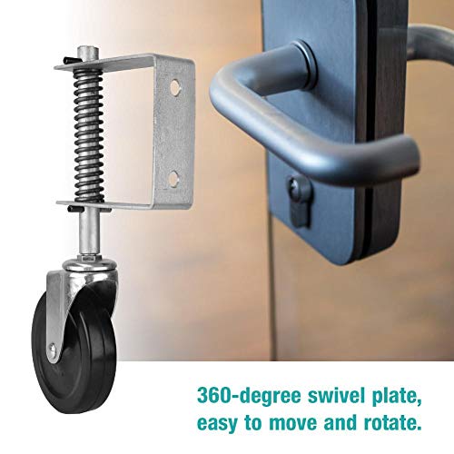 4" Rubber Spring Caster 5