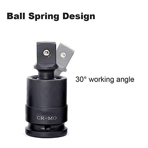 Universele Socket 360°Drive Socket Adapter voor Pneumatische/Elektrische/Ratchet/Handleidingssleutel (1/2") 4