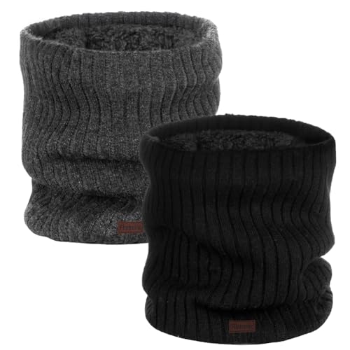 Winter Neckerchief Winter Neckerchief Ski Neck Warmer Sjaal Sjaal Tube Sjaal Warm Dikke lus Sjaal Neck Warmer Windproof Ronde Sjaal voor mannen en vrouwen