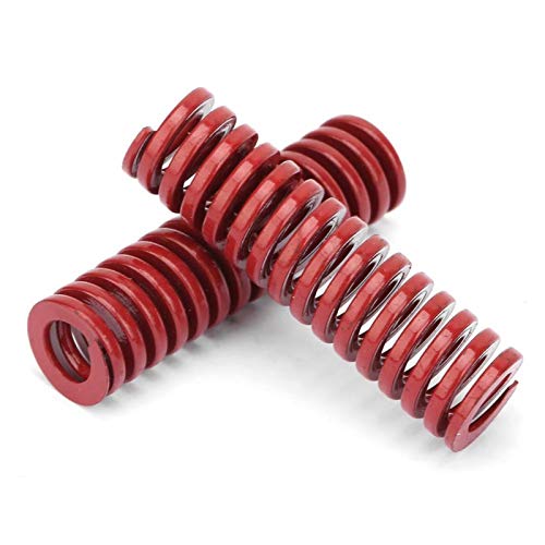 2 stuks OD 10mm ID 5mm Die Spring Mold Accessoires TM Red Spring Compression Short Pitch Spring Spiraalcompressie Spring Red Flat Wire(TM10*35mm)