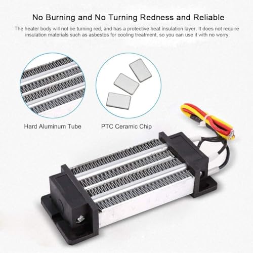 PTC Verwarming Heater 200W DC 12V Elektrisch Geïsoleerd Keramisch Thermostatisch Hoge Vermogen PTC Verwarming Element Heater 5