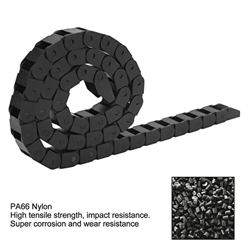 10 X 15mm drager Sleepketting zwart plastic Kabel Wire Wear Resistant Carrier Kabel Sleepketting met Terminal Connectors voor CNC Machines 1M Lengte 3