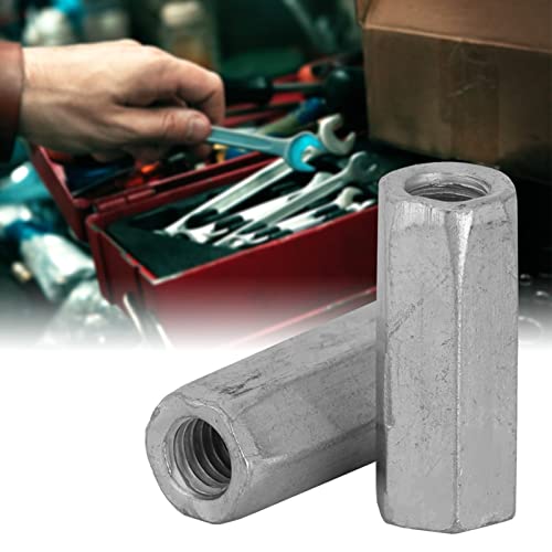 M6 Long Rod Nut Hex Nut Vrouwelijke draad recht passen Hexagon Bar Threaded Rod Rod Studding Hex Zink Platte 10 st (M6 * 25) 3