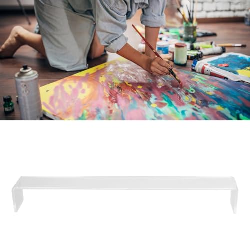 Heldere Acryl Artist Leaning Bridge, 44 cm Lengte, Transparante, Scheerbrug voor Stable Hand Schilderen, Tekenen en Schetsen, voor Frames Minder dan 40 cm