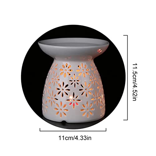 Essentiële Oliebrander, Keramische Wax Melt Essentiële Oliebrander, Keramische Aroma Bookers, Aromatherapie houder Wax Warmer, Kaars geurende Diffuser voor thuis Slaapkamer