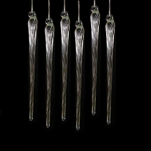 Kerstboom decoratie ijs kegel ijs druppel hanger gemaakt van glas voor opknoping kerst decoratie (glas ijs ijsje)