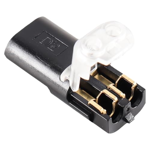 50 stuks 18-24 AWG 12V autowire connectors, 2 Pin Quick Crimping Terminals voor Automotive Truck elektrische systemen, Herbruikbare stofdichte lage spanning DC-kabel connectoren 4
