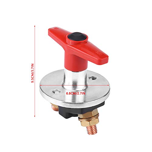 Switch Auto Batterij 12V-60V isolator Power Key loskoppelen Eenvoudige installatie Roestvrij voor elektrische apparatuur snijden Batterij trekker