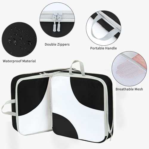 Verpakking Kubussen voor koffers - 7 stuks Compressie Verpakking Cubes Reizen Bagage Organizers Bag - Waterdichte Reis Koffer Organisator Tassen voor kleding Schoenen Cosmetics Toiletartikelen 3