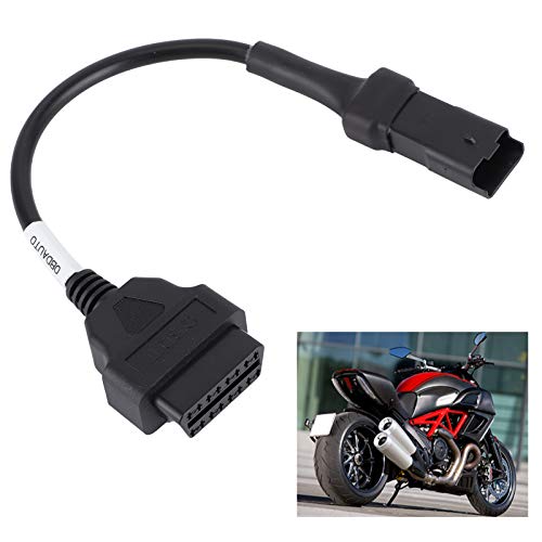 OBD2 Kenmerkende Cord, 4 Pin naar OBD2 Kenmerkende Adapter Kabel, Geschikt voor Multistrada 1200 Diavel Panigale 1199 696 Hypermotard 3