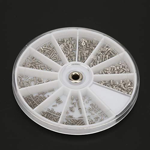 600 st Roestvrij stalen schroefset M1.0 M1.2 M1.4 M1.6 Platkopschroeven met schroevendraaier voor Oogglas Reparatiegereedschap 3