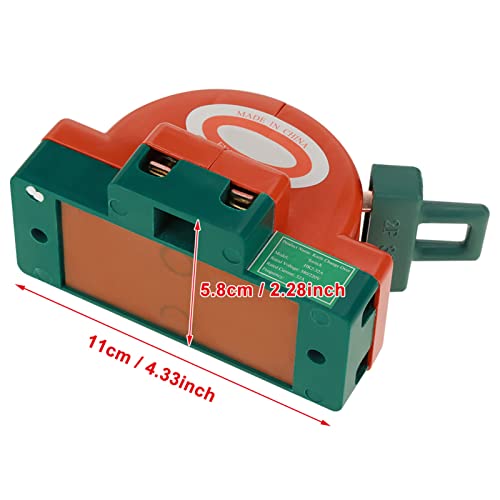 2 Stuks 32A 220V 2 Pole Detach Inverter Dubbele Pool Dubbele Gooi Mes Switch Dubbele Gooi DPDT Mes veiligheidsschakelaar oranje 4