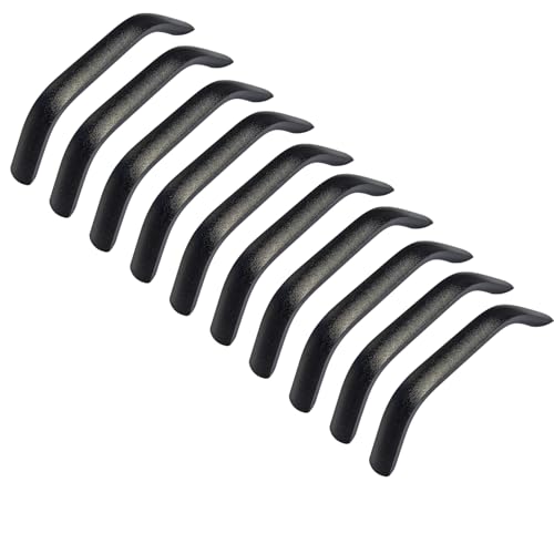 Arch Handle, Cabinet Handle voor Cupboards of Keuken/Badkamer Deuren, Sandblasted, Gat Center: 96 mm, Pak van 20, Matte Black