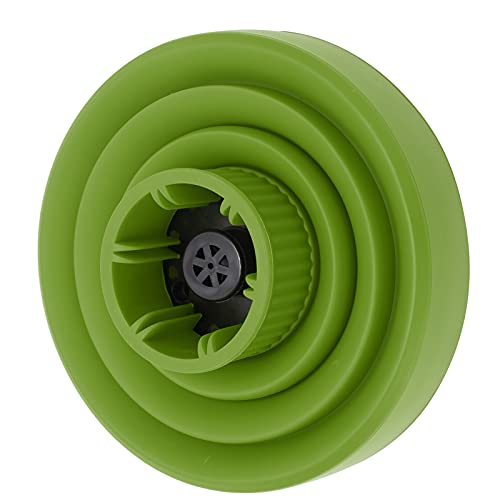 Universele opvouwbare haardroger Diffuser bijlage, Draagbare reis Vouw haardroger Diffuser Nozzle Styling Barber Stool Geschikt voor de meeste haardrogers (groen) 3