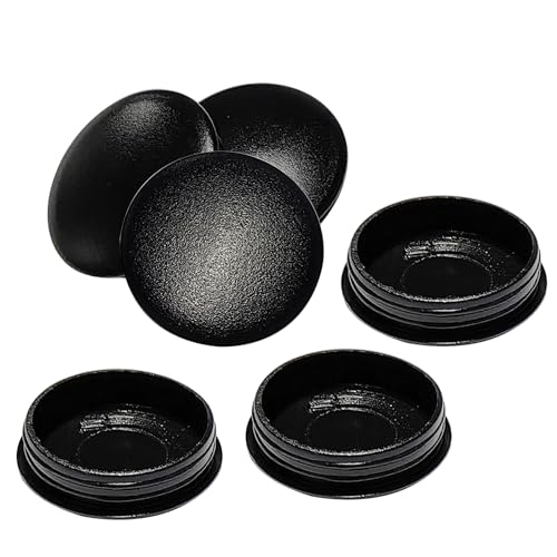 Verpakking van 15 kunststof gat stops zwarte boorgaten hoes Stop 20 mm blind plugs voor meubelkast