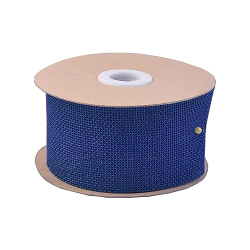 Jute Ribbon, 10m breed, 5cm breed, Lint voor Kerstmis, Decolint voor DIY Gift Wrapping ambachten, Trouwhuis Decoratie (10m per rol), Blauw