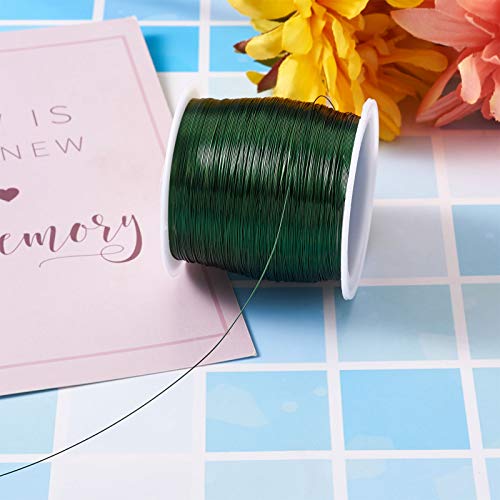 236 Voeten Tarnish Resistant, Bare koperdraad, 28 Gauge, 0.3mm, sieraden draad voor sieraden het maken van voorraden en sieraden het maken van voorraden (Groen) 5