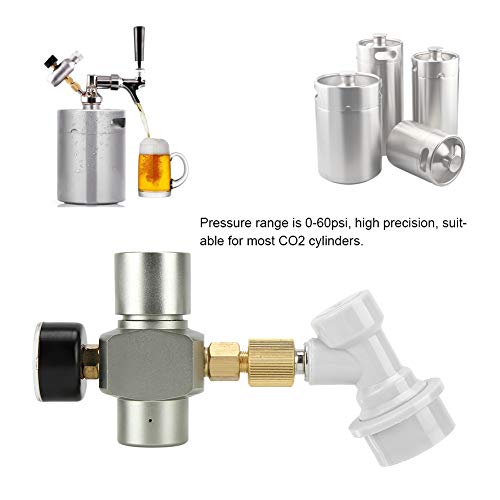 Homebrew Bier CO2 Controller Oplader Gas Scheiding met Plastic Connector 0-60PSI 3