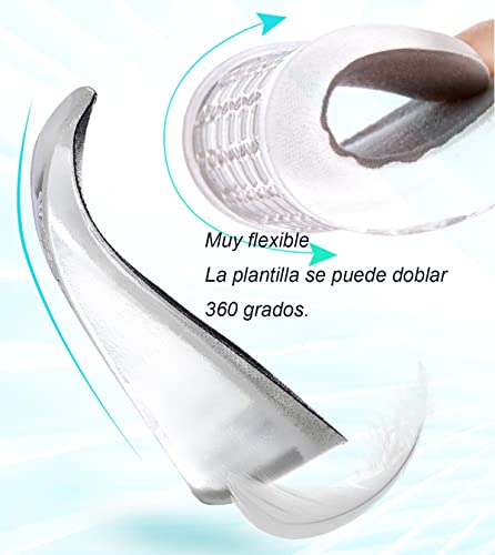 Hoogteverhoging inzolen, 1 paar Gel verhogen inzool inzolen Hiel, onzichtbare hiellift, mannen schok absorberende schoen voegt -2CM 4