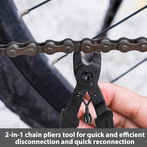 Kettingvergrendelingstangen, kettingvergrendelingstangen, kettingtangen, fietsketting, 2-in-1 opener en tangen, fietskettinggereedschap, mountainbikekettingtangen voor kettingherstel (16,5 cm) 5