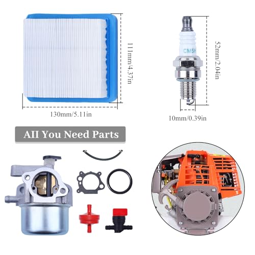 799866 Carburator Kit voor 675 675ex 725ex serie vervangt 799871 796707 794304 door General Valve+Oil Filter+Air Filter+Oil Slang + Spark Plug