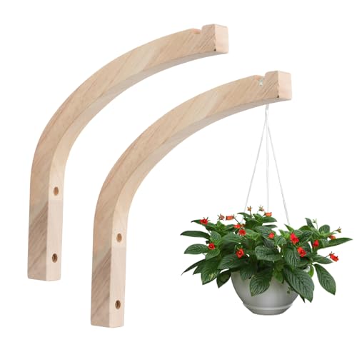 Houten plantenhaken, Washaken en wandhaakjes voor planten, Bloemen, Klokken, Hangmand inbegrepen