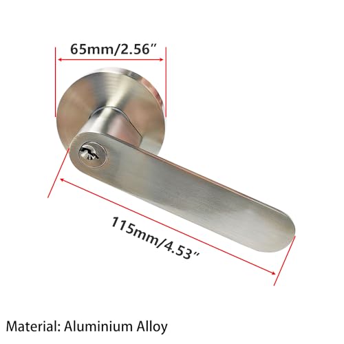 Deur slot aluminium legering deur handvat moderne deur hardware zilver links en rechter deur hardware voor slaapkamer kantoor latch maat 60/70m m 5