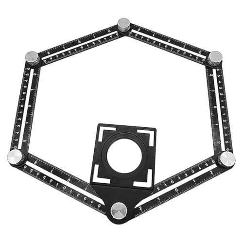 Hoek Template Protractor Liniaal Metalen Hoek Gereedschap Verstelbare Contour Gauge Template Gereedschap Stencil Tester voor Carpenters Tegels Pavement Hole 3