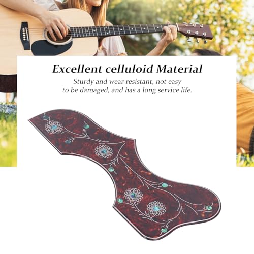 Celluloid Acoustic Guitar Pickguard, 2.5mm Dikte, Scratch Protection, Zelfklevende Sticker, Volksgitaar Decoratie