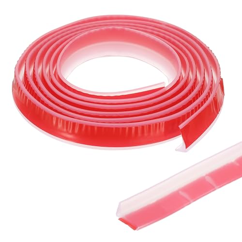 79 Inch Opvouwbare Douchedrempel Water Damp bescherming, Douchestop Barrier Zelfklevende Basin Splash Guard voor Frameless Douchedeur bodem, Helder (1.7cm B x 0.5in)