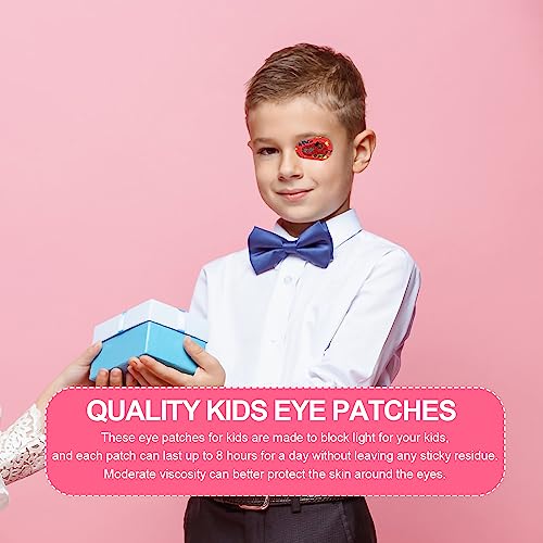 90 stuks Eye Patches voor kinderen Zelfklevende Eye Patch voor kinderen Zomerlicht blokkeren Katoen Zelfklevende Eye Patch voor kinderen (9 stijlen) 5