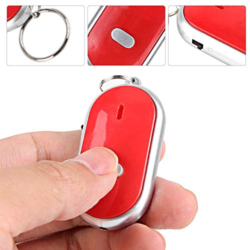 Key Finder Voice, Voice Control Anti-verloren apparaat Whistle Finder Clapper Key Finder Keychainwhistle Alarm Keychainkey Anti Lost Keychain Locator Tracer (Blue) Chain Flute (Blue) Chain Flute(Rood) 5