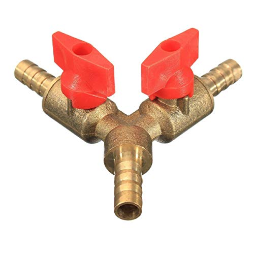 elektrisch gereedschap HA4020A 3 Way Valve, Splitter, Brass en Zinklegering, 10mm (3/8 inch), Ball Valve voor Water, Olie en Gas naar Tuin Besproeiing, Scheepsbouw, Bouw en Industrie(1PCS) 4