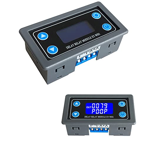 Sea Delay Relay Module 12V 24V 0.01s-9999min Digital Timer Cycle Delay Schakelmodule met LCD Display Switch Knob
