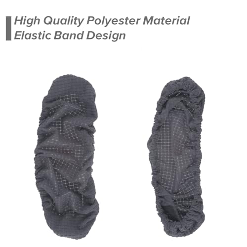 2 stuks bureaustoel Armhoesjes Verwijderbare 30cm Polyester Gaming stoel Armsteun Hoezen, Machine Wasbaar Stretch Elastische bureau armsteunen voor Universal Office Gaming Chairs (Dark Grey) 3
