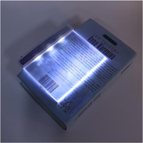 Boeklicht voor het lezen, LED-Flat Reading Light Portable Book Reading Light voor het lezen in bed bij nacht/huis/School/Dormitories (3#sectie)