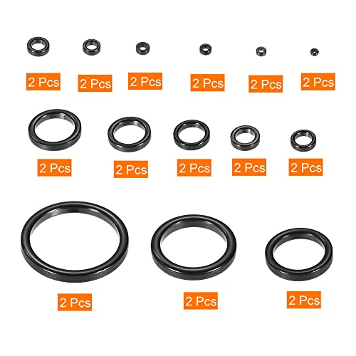 1-24.3mm Fishing Rod Repair Kit, 28 Pack Ceramic Gids Ring voor Zoutwater Zoetwater Vissen 3