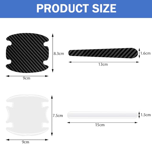 16 st. Autodeur handvat Beschermende Film Universele Auto Sterke Zelfklevende Scratch Beschermer Auto Deur Handvat Kras Beschermer Anti-Scratch Deur Side Handvat Verf Beschermer (2 Kleuren)