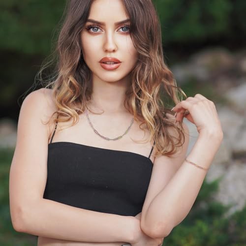 5M Rainbow Kleur Roestvrij stalen Paperclip Kettingen 12x4x1mm Metalen Oval Link Kabel Ketting met Jump Rings Klauw sluiting voor DIY armband ketting sieraden maken 4