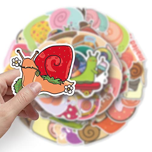 Snail Snail Stickers set Stickers kinderen tieners 50 stuks dieren waterdicht Vinyl Decals Laptop Skateboard Kofferhelm Autofiets mobiele telefoon Motorrijwiel Scrapbook Dagboekmokken 4